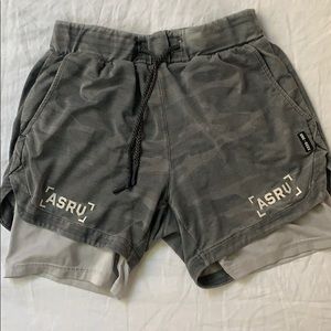 ASRV grey camo shorts